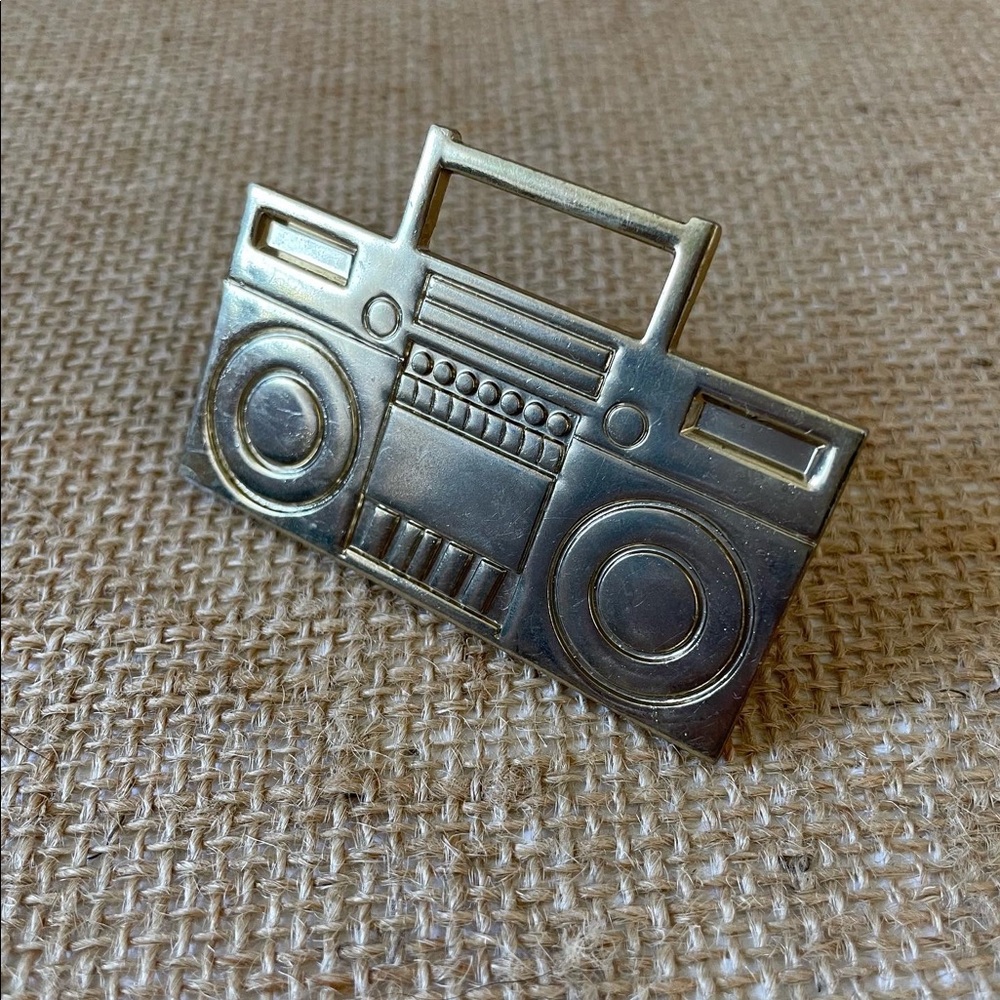 80s Jewelry Radio Stereo Boombox Ring